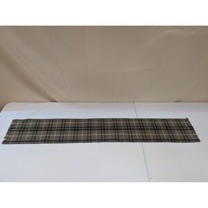 Acrylic Plaid Scarf Lightweight Neutral Colors Casual Style‎